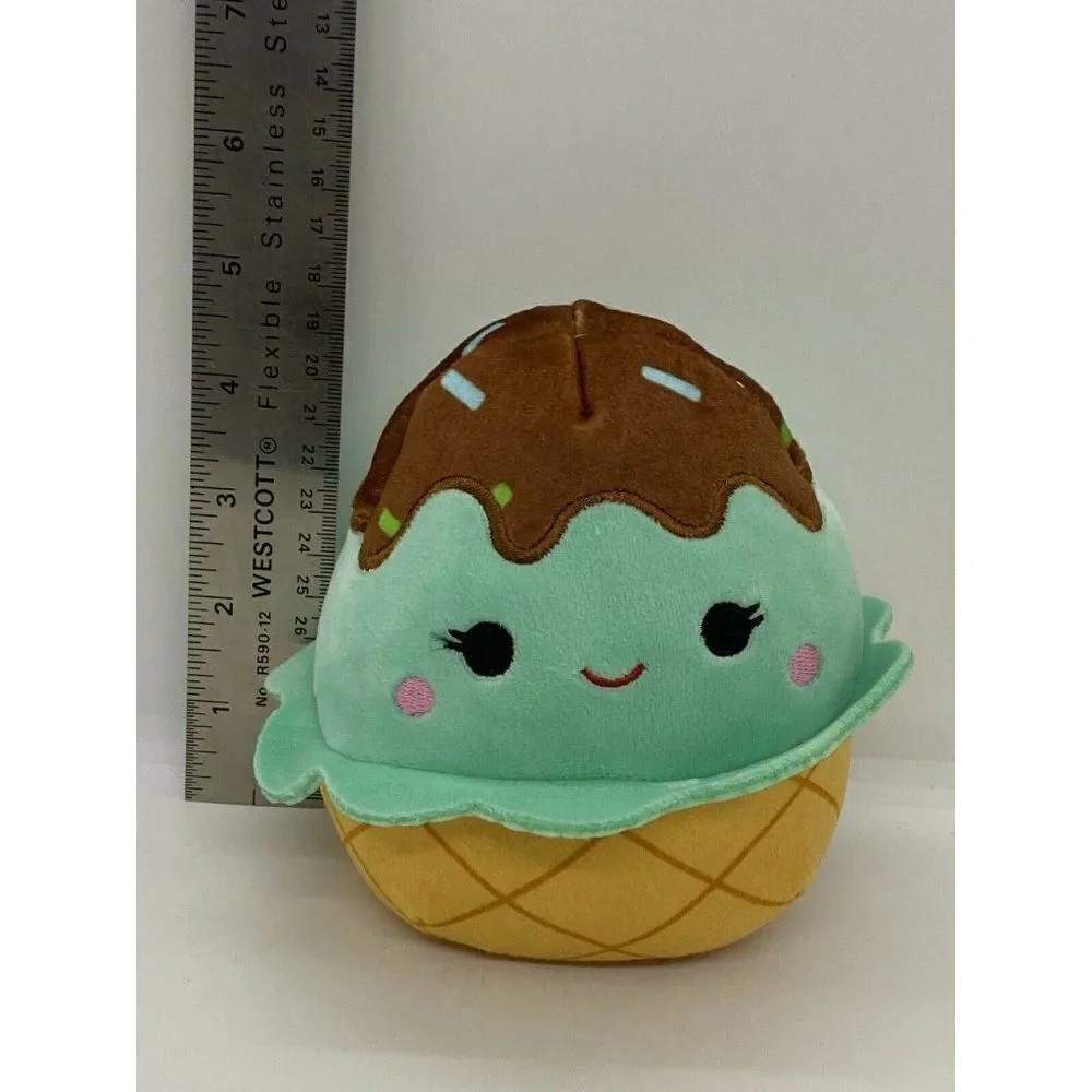 Kellytoy Squishmallow 5 Inch Easter Basket Plush | Maya the Mint Ice Cream